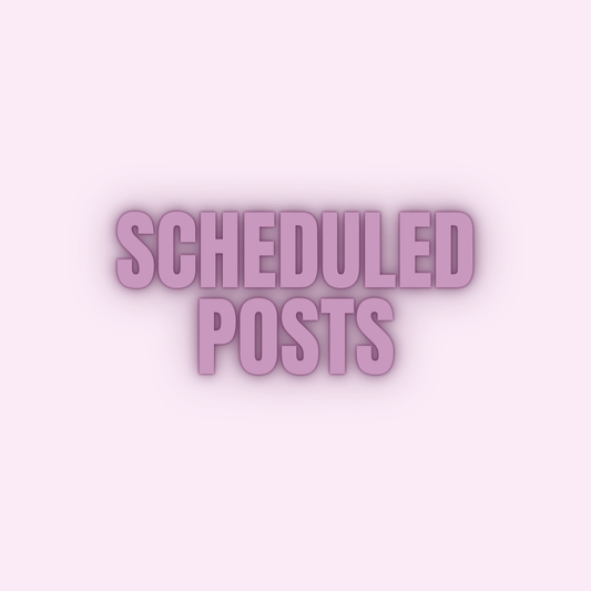 Scheduled Posts